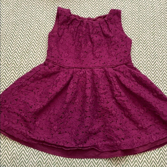 4/$25 Cherokee Lace maroon dress 4t - Picture 2 of 4